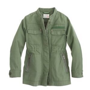 J Crew CrewCuts Army Green Utility Jacket size 6/7